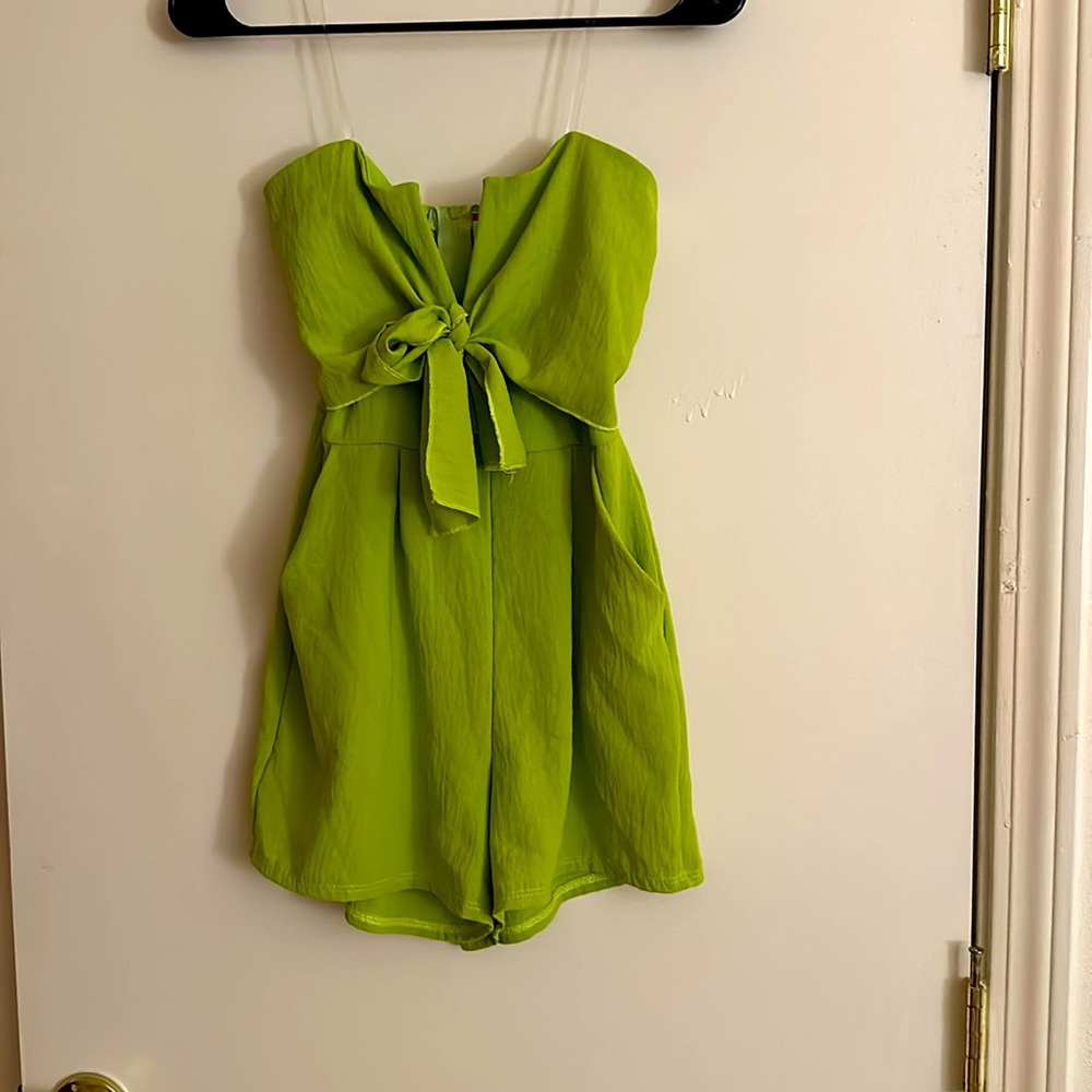 All Tied Together Strapless Romper - Picture 4 of 7